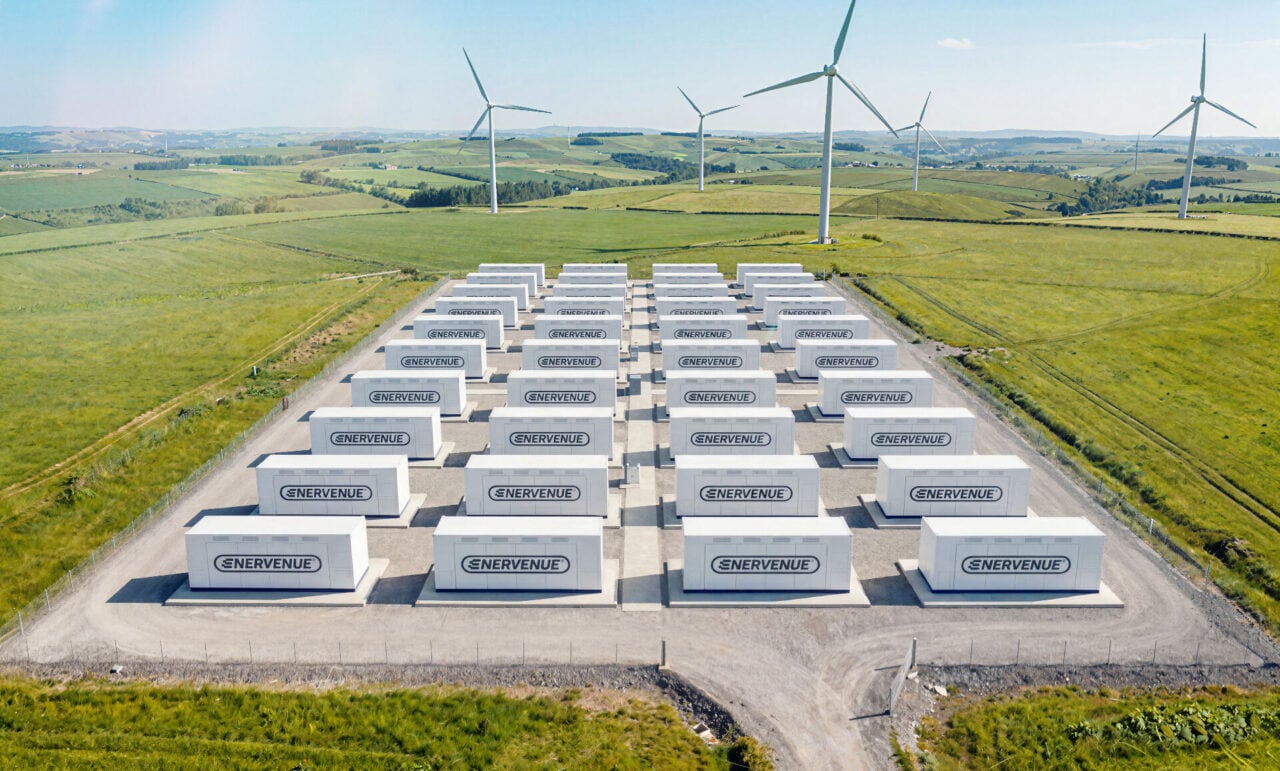 Large scale industrial nickel-hydrogen battery storage units installed in a modern solar field