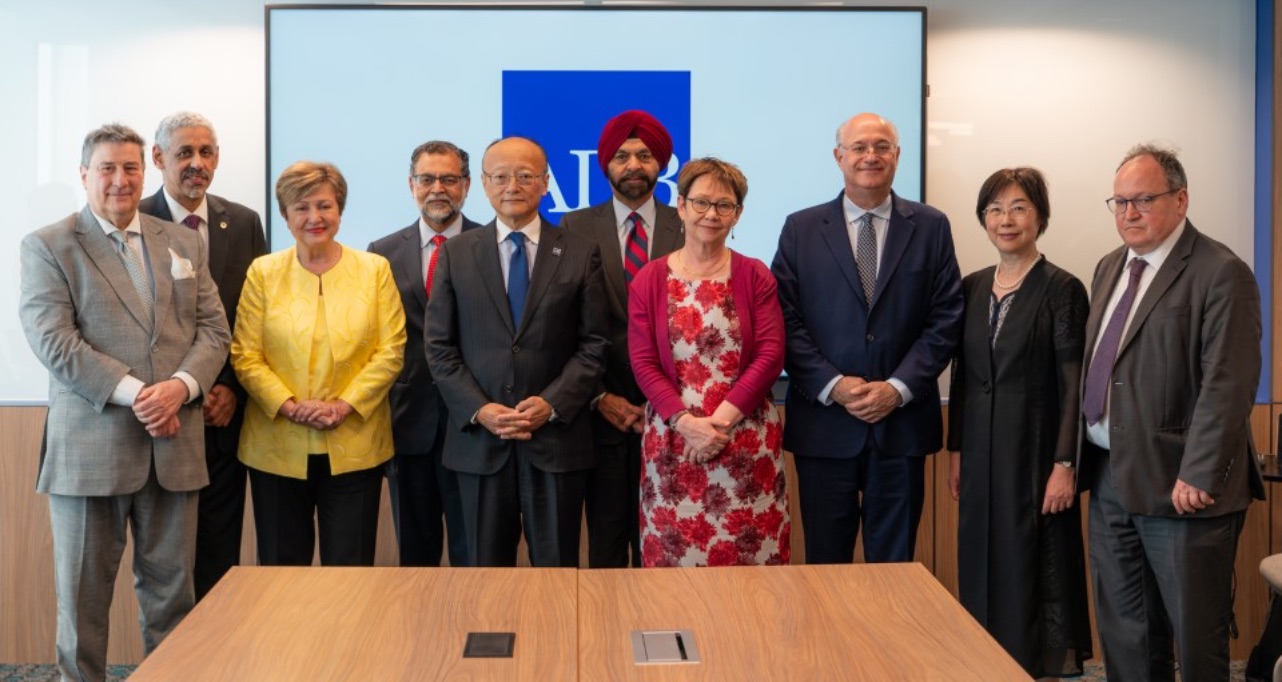 Abstract graphic of global banking buildings with solar panel overlays