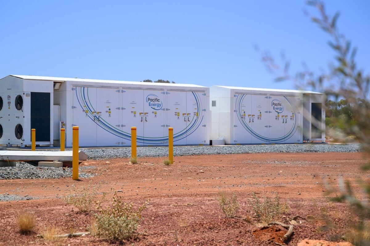 Large scale industrial battery energy storage system containers in a remote location