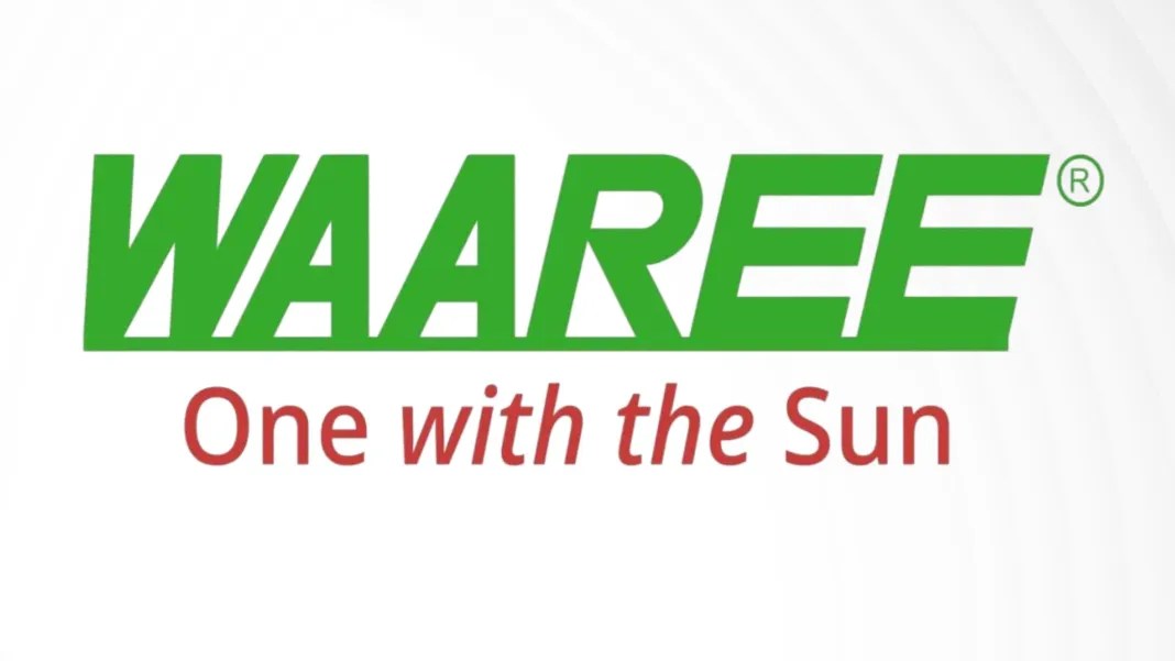 Waaree Energies branding on a cricket team jersey