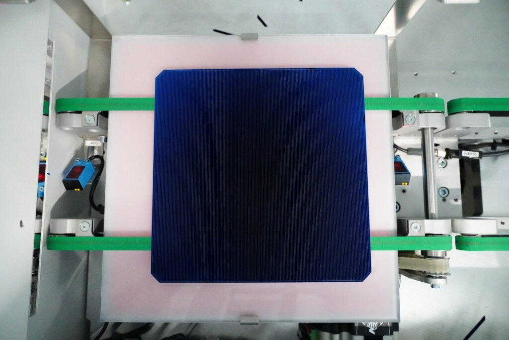 Graph showing rising solar manufacturing investment curve from 2025 to 2035