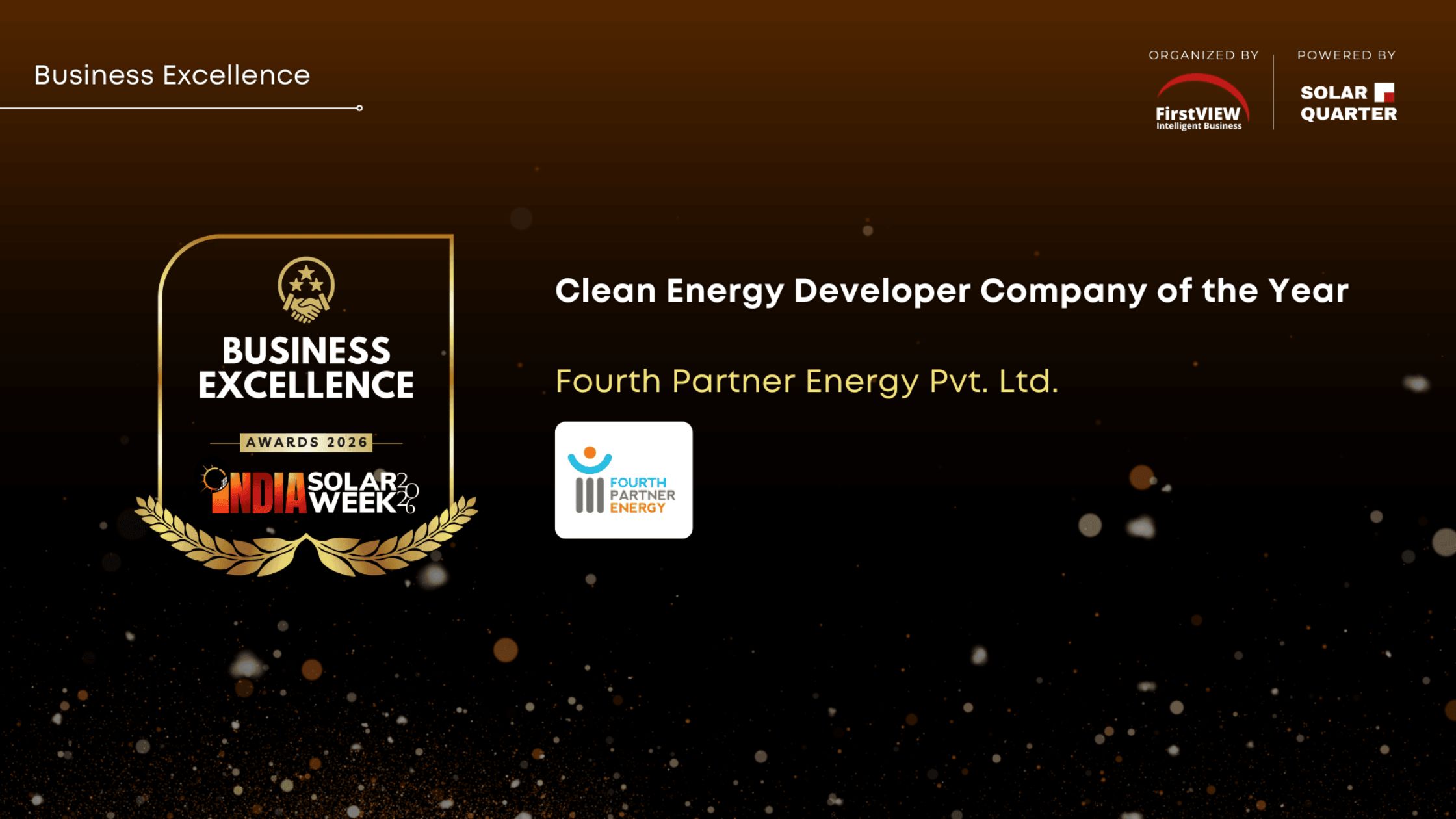 Abstract graphic of solar energy industry awards and professional networking