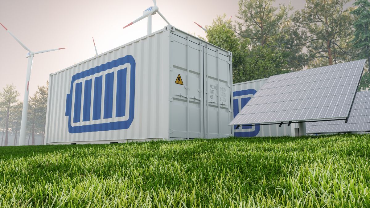 Large scale solar PV and battery storage facility construction on 500 hectares of land.