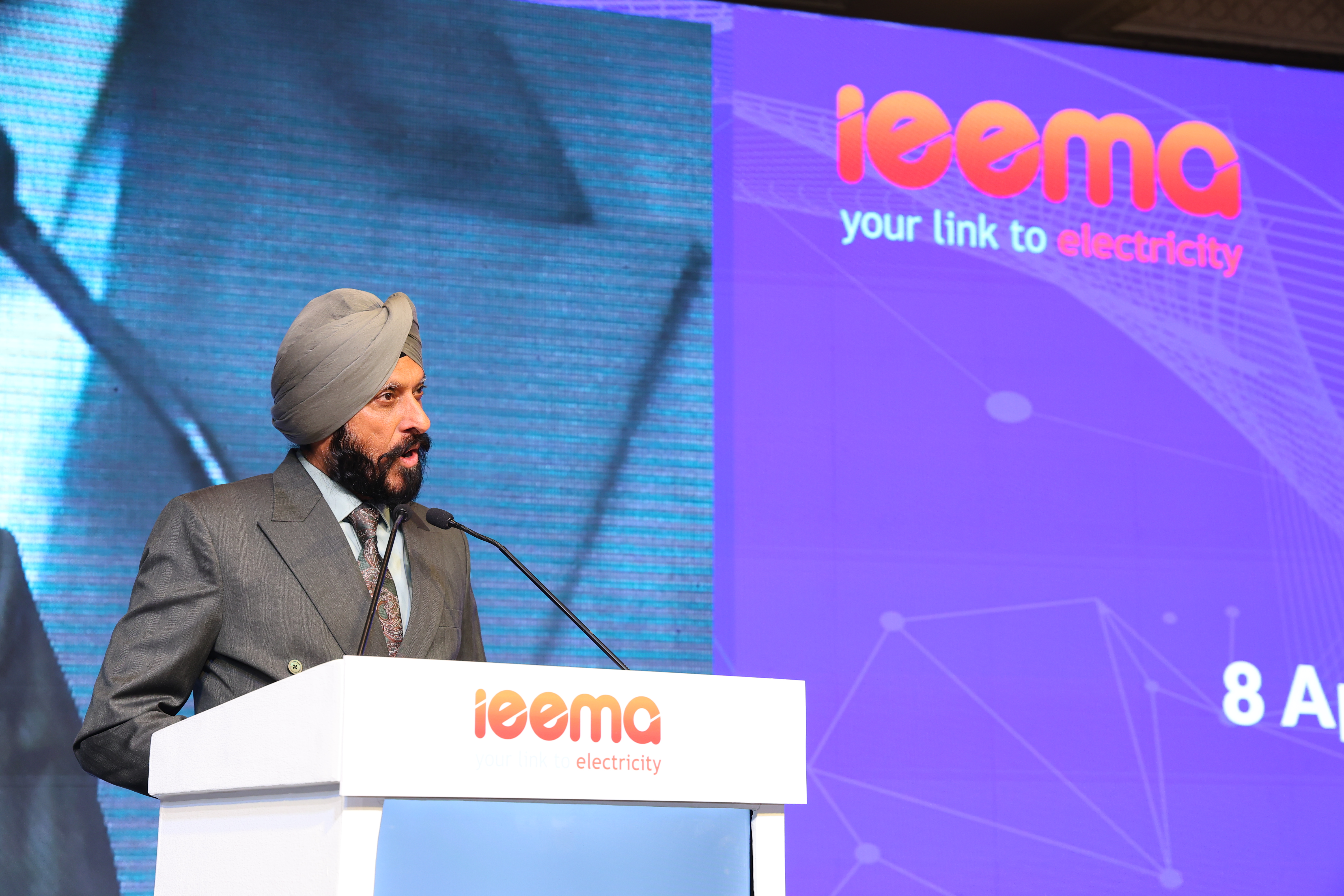 Mr. Hartek Singh, CMD of Hartek Power, discussing energy security and infrastructure at a recent industry event.