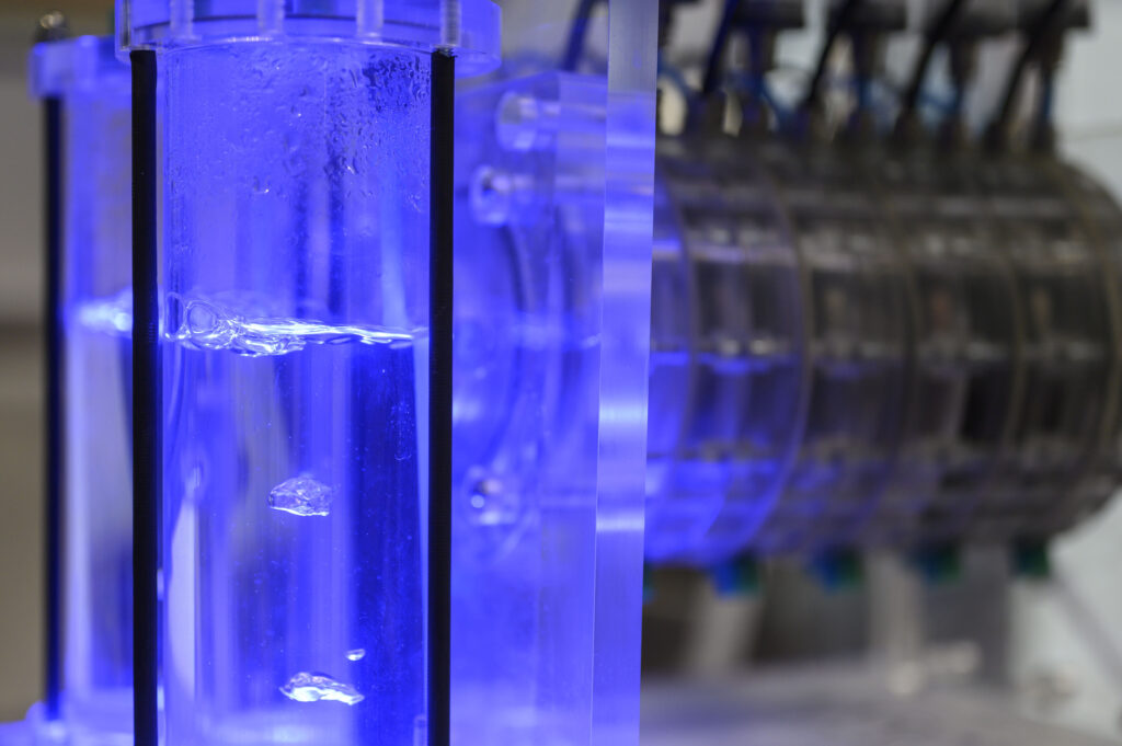 Aerial view of a large solar farm with industrial infrastructure in the Spanish region of Castilla y León.
