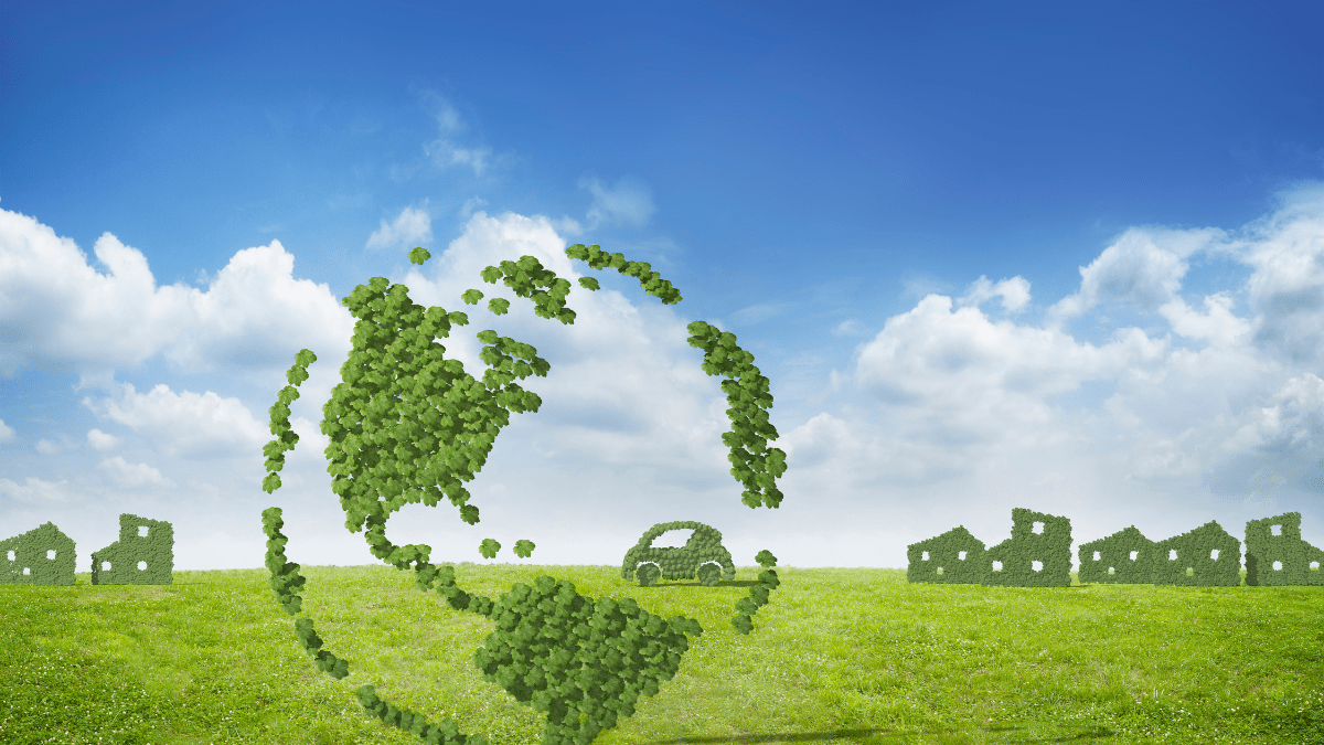 A generic representational image of solar panels in a field