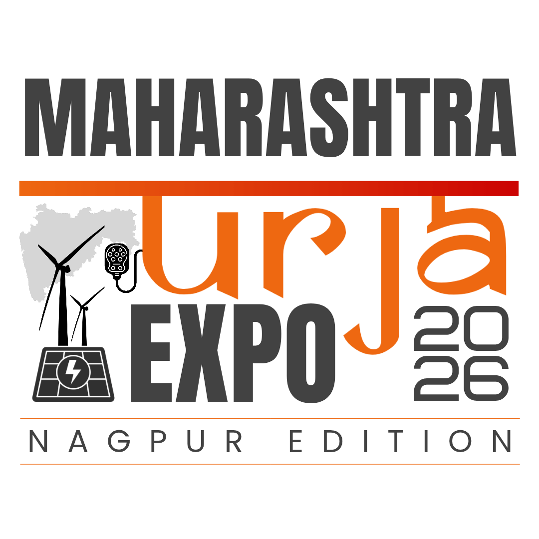 A bustling solar energy trade show floor with exhibitors showcasing the latest PV modules and inverter technology.