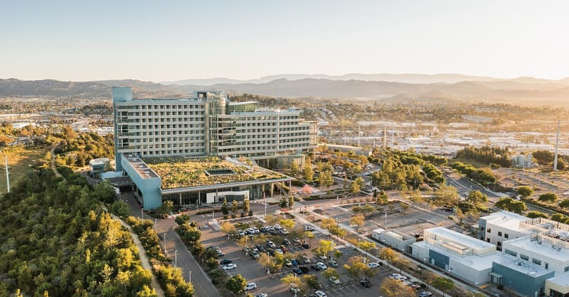 Large scale industrial lithium-ion battery energy storage system installation in a suburban environment