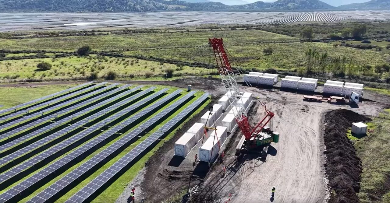 Large scale CATL battery energy storage containers in a grid-scale facility