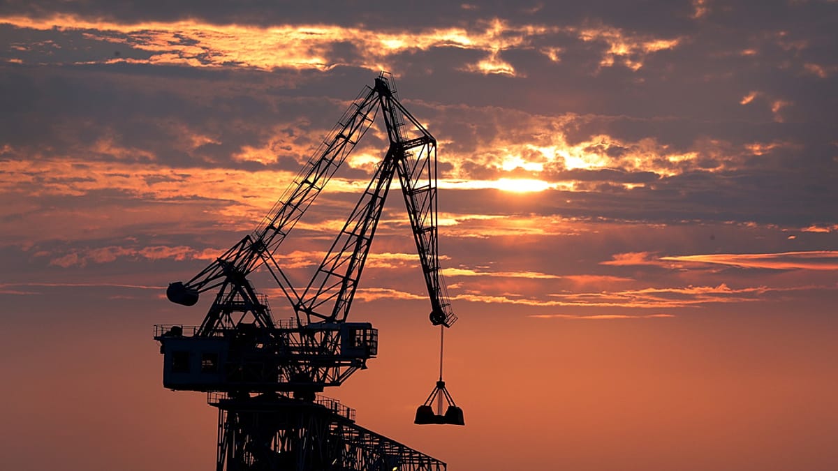 A modern solar farm installed on land previously used for coal power generation.